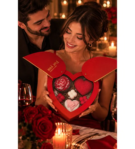 Kokulu Mum Hediye Kutusu Romantik Düşler - Mumelia Candles Doğal Soya Mum Seti El Yapımı Özel Tasarım