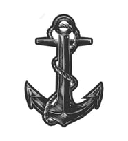 Çapa Araba Sticker 14CM