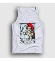 Presmono Unisex Beyaz Medusa Alice In Chains Atlet 7766tt