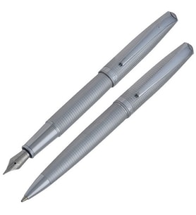 Steelpen Dolmakalem + Tükenmez Truva Desenli Krom 0165