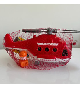 İftaiye Helikopteri Adamlı  27x12 Cm  Mavi Su Dünyası (Çok Renkli)