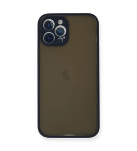Apple iPhone 12 Pro Max Kılıf Montreal Silikon Kapak - Lacivert