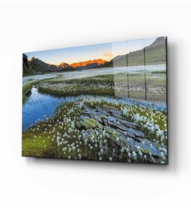 Doğa Manzara Cam Tablo 4mm Dayanıklı Temperli Cam