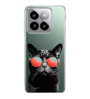 PrintiFy Xiaomi Mi 13 ile Uyumlu Kedi 3 Kamera Korumalı Şeffaf Kılıf