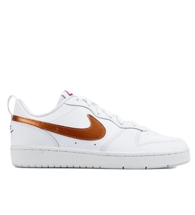 Nike Court Borough Low 2 SE Unisex Leather Gerçek Deri Beyaz Sneaker