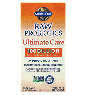 Garden of Life, RAW Probıotics, Ultimate Care, 30 Vegetarian Capsules.
