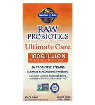 Garden of Life, RAW Probıotics, Ultimate Care, 30 Vegetarian Capsules.