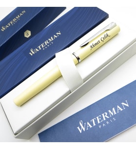 Waterman Allure Pastel Sarı CT Roller Kalem  İsme Özel Kalem  Hediye Kalem