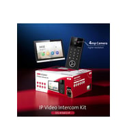 HIKVISION DS-KIS612-P IP Video İnterkom Seti - 7" Dokunmatik Ekran + 4MP Villa Kapı Zili + Kartlı Geçiş