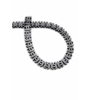 Hematit Doğal Taş Parlak Füme CC Kesim 8x8mm Dizi [AA]