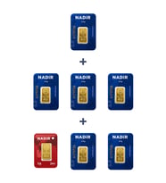 Nadir Gold 24 Ayar 16 Gram Külçe Altın (6 Adet 2,5 Gram Külçe Altın + 1 Adet 1 Gram Külçe Altın )