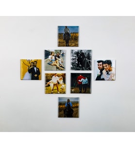 Kişiye özel 8'li  Metal Magnet