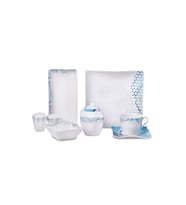 KORKMAZ A8572 LİNK COLLECTİON 28 PARÇA KARE KAHVALTI TAKIMI (Desenli)