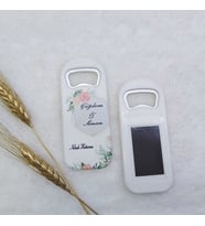 30 Adet Pembe Çiçek Baskılı Dikey Açacak Magnet 4,5x10,5 Cm Uv Nikah Şekeri Nişan Hediyeği-