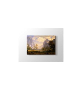 DBSanatevi Albert Bierstadt - Looking Up The Yosemite Valley Tablo 35 X 35 Cm