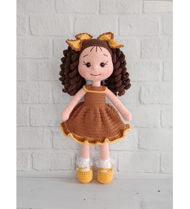 Karamelim Öykü Bebek Amigurumi Organik Oyuncak