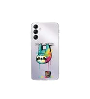 Samsung Galaxy A24 ile Uyumlu Splash Tembel Hayvan Tasarımlı Şeffaf Silikon Kılıf