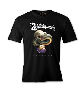 Whitesnake - Trouble Siyah Erkek Tshirt