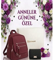 Şık & Fonksiyonel Sırt Çantası – Çok Bölmeli Günlük Kullanım Çanta ve Cüzdan Seti