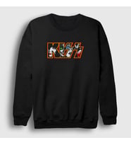 Presmono Unisex Siyah Logo V2 Kiss Sweatshirt 91527tt