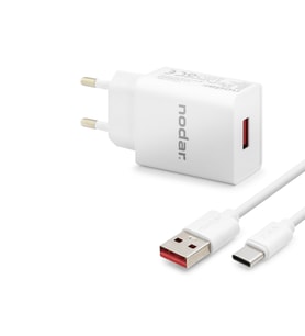 Type-C Hızlı Şarj Seti 12W 2.4A Usb Adaptörlü - Beyaz ND1005