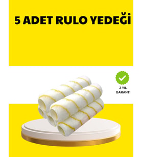 5’li İnce İşçilik Boya Rulo Seti Pürüzsüz Ve Eşit Kaplama