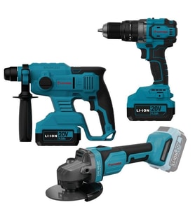 Mey İthalat® Cat Power 4235 Akülü Vidalama Taşlama Kırıcı Set 4,0 Ah Çift Akülü