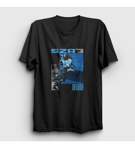 Presmono Unisex Siyah Sos Müzik Sza T-Shirt 477703tt