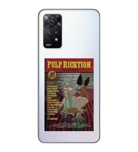 Redmi Note 12 Pro 4G Uyumlu Pulp Ricktion Tasarımlı Şeffaf Telefon Kılıfı