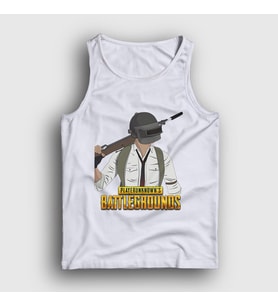 Presmono Unisex Beyaz Cartoon Pubg Atlet 29926tt
