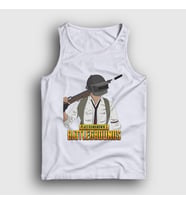 Presmono Unisex Beyaz Cartoon Pubg Atlet 29926tt