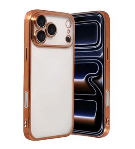 iPhone 17 Pro Kamera Korumalı Lensli Silikon - Turuncu