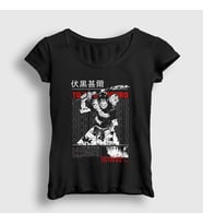 Presmono Kadın Siyah Toji Fushiguro Anime Jujutsu Kaisen T-Shirt 425171tt