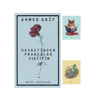 Hasretinden Prangalar Eskittim 9789753426527 - Ahmed Arif - Not Defterli Seti (Krem)