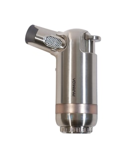 Parmida 3 Torch Pürmüz Gümüş Masa Tipi Metal Puro Çakmağı