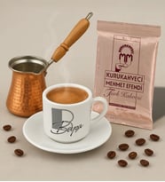 BK Gift Kişiye Özel İsimli Türk Kahvesi Fincanı & Bakır Cezve & Türk Kahvesi Seti-9, Arkadaş Hediye, Sevgiliye Hediye