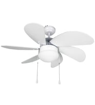 Kaşkar-Taflan L36009/3 Aydınlatmalı Beyaz Tavan Vantilatörü