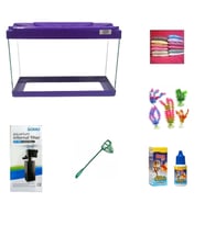 Kanki Pet 3518 Akvaryum Hazır Set Mor 35 CM