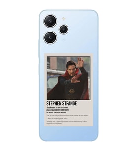 Xiaomi REDMI 12 Uyumlu Dr. Strange Benedict Cumberbatch Desenli Şeffaf Telefon Kılıfı