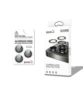 Apple iPhone 17 Pro Max Zore CL-12 Premium Safir Parmak İzi Bırakmayan Anti-Reflective Kamera Lens K
