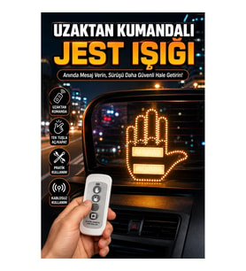 Naylon Bantlı Uzaktan Kumandalı Araç Jest Işığı LED Sinyal Lambası
