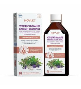 Novlex Women’s Balance Bitkisel Ekstrakt Karışımı İçeren Sıvı Takviye Edici Gıda 250 ml