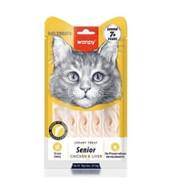 Wanpy Senior Tavuklu & Ciğerli 7+ Yaşlı Sıvı Kedi Ödül Maması 5x14 gr