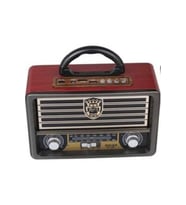 Eskitme Nostalji Tasarımlı Bluetoothlu Nostalji Radyo 113bt