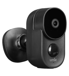 UMIE 2MP Iki Yönlü Ses TF Kart Kablosuz Tuya Destekli Akıllı IP Kamera 6700 mAh Bataryalı (UM-BK21 Siyah) (4767)