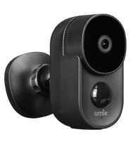 UMIE 2MP Iki Yönlü Ses TF Kart Kablosuz Tuya Destekli Akıllı IP Kamera 6700 mAh Bataryalı (UM-BK21 Siyah) (4767)