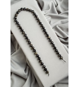 Gold Obsidyen Doğal Taş Parlak Küre Kristal Kesim 8mm Dizi