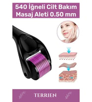 Derma Roller Titanyum Uçlu 540 İğneli Cilt Bakım Vücut Yenileme Masaj Aleti 0,50 mm