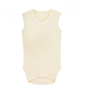 Sema Baby Jakarlı Askılı Badi (Body) - Krem 18-24 Ay