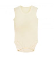 Sema Baby Jakarlı Askılı Badi (Body) - Krem 18-24 Ay